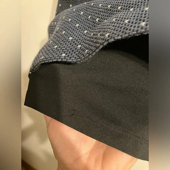 Ann Taylor LOFT Navy Blue white Polka Dot Straight Pencil Skirt 6P - Picture 6 of 11